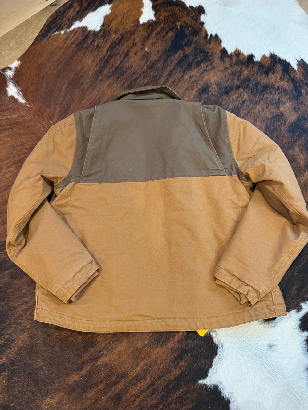 Carhartt Two-Tone Brown Canvas Duck Jacket - Picture 3 of 3